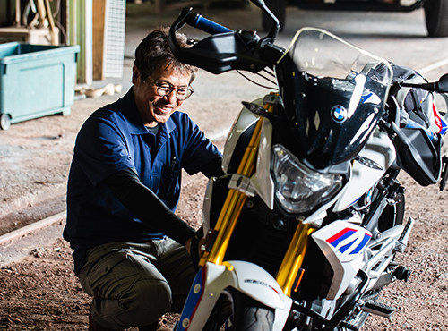 趣味のバイクと代表取締役